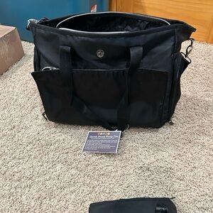 Black women’s nursing  Carryall Bag with Multiple Pockets